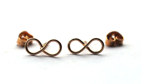 Infinity-earrings-studs-wire-earrings-14k-gold
