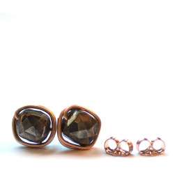 pyrite-gemstone-earrings-gold-post