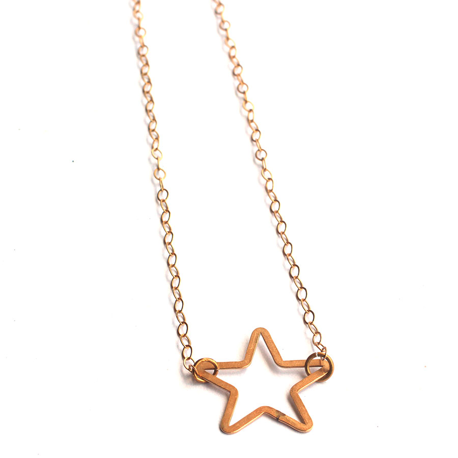 star-necklace-14k-gold-necklace-handmade-jewelry
